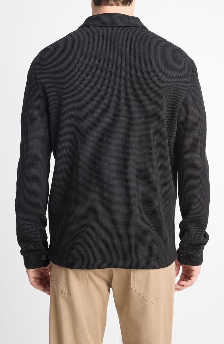 Vince Chunky Waffle Stitch Button-Up Shirt, Alternate, color,