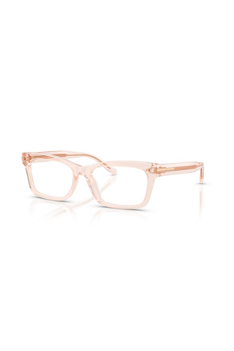 55mm Rectangle optical glasses, Main, color, Pink