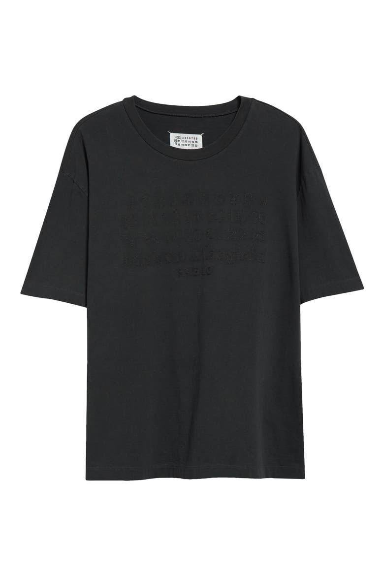 Embroidered Logo Cotton T-Shirt, Alternate, color, WASHED BLACK