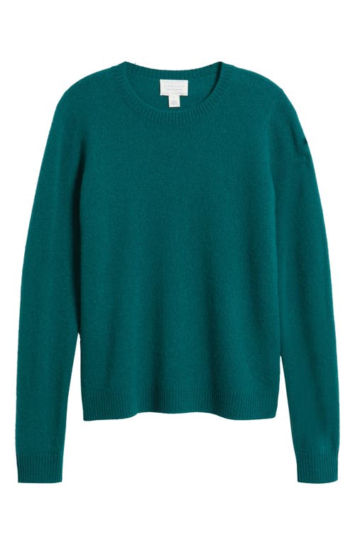 Caslonr Caslon(r) Cashmere Crewneck Sweater In Green