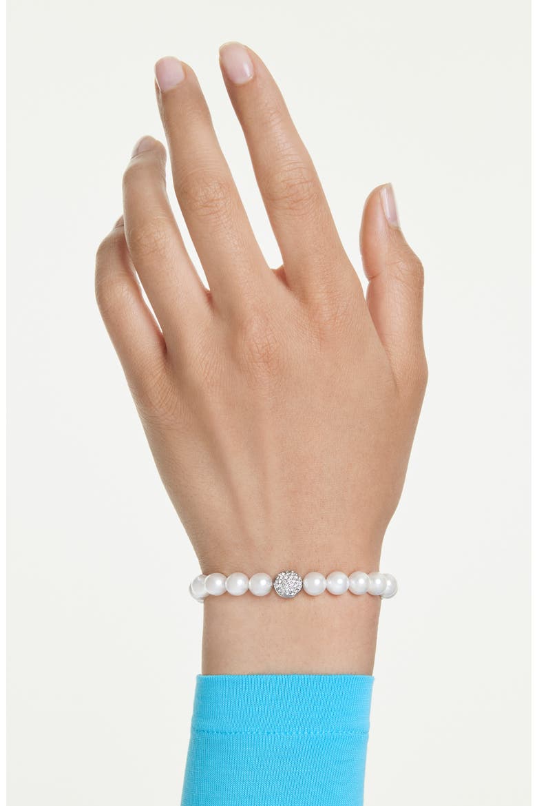 Matrix Bracelet, Alternate, color, WHITE/ SILVER