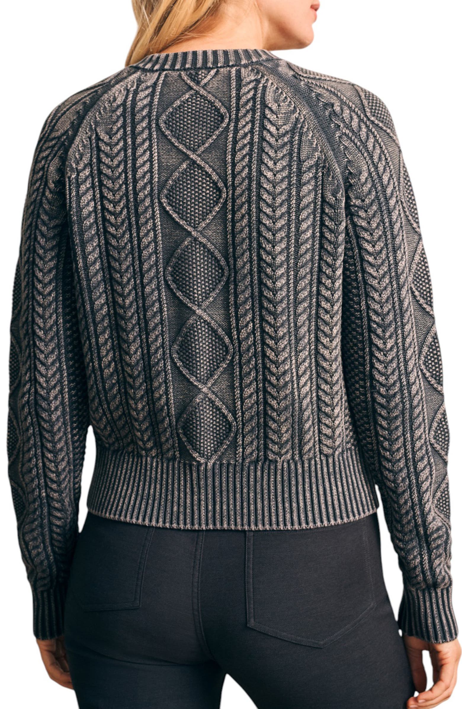 Faherty Sunwash Organic Cotton Cable Cardigan | Nordstromrack