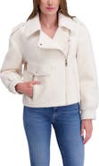 Kensie Bouclé Moto Jacket