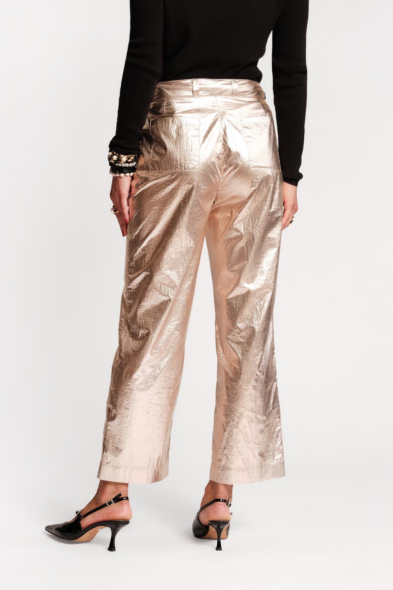 Coleman Metallic Pant, Alternate, color, Gold