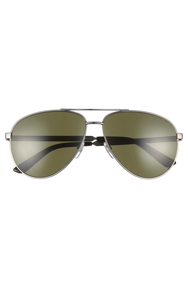 Gucci 61mm Aviator Sunglasses, Alternate, color,