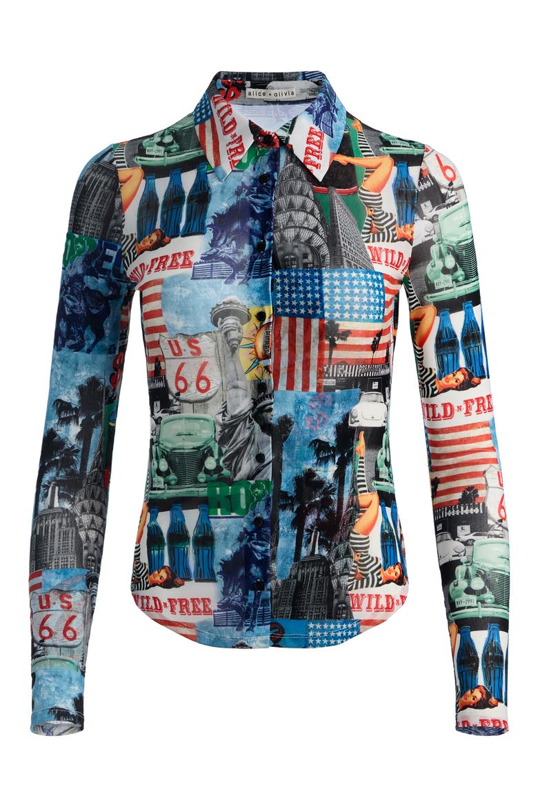 Jade Mesh Shirt, Alternate, color, OPEN ROAD