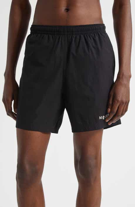 McQueen Embroidered Logo Swim Trunks