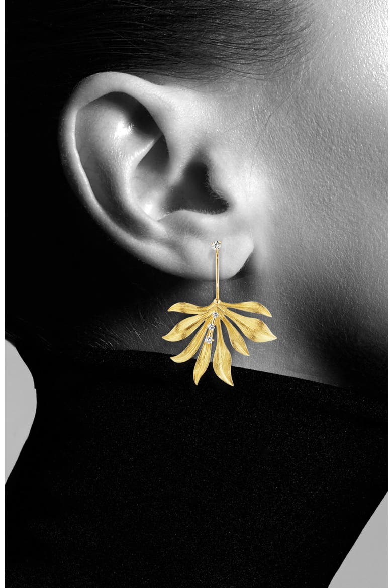 Bahia Diamond Drop Earrings, Alternate, color, 18K YELLOW GOLD