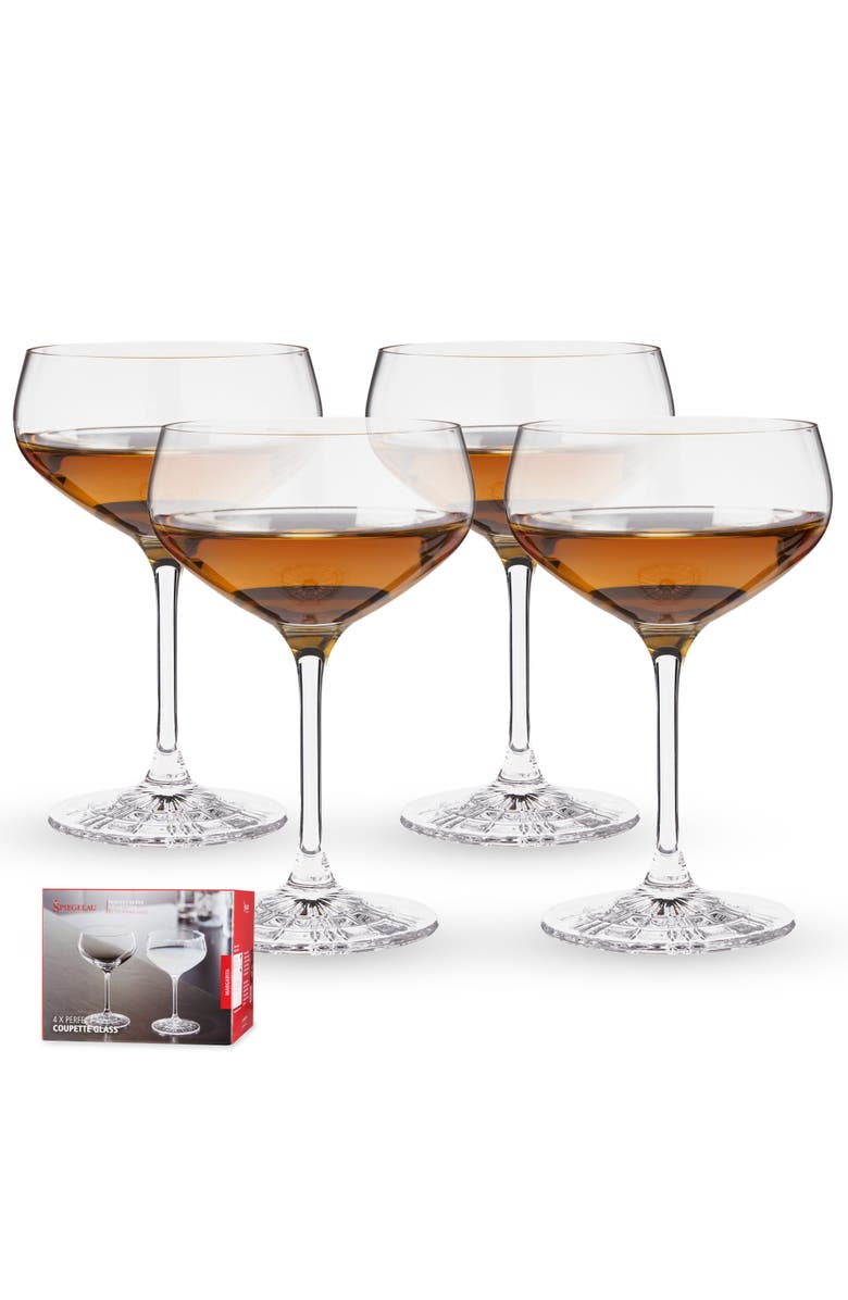 SPIEGELAU Perfect Coupette Glass Set of 4, Alternate, color, Clear