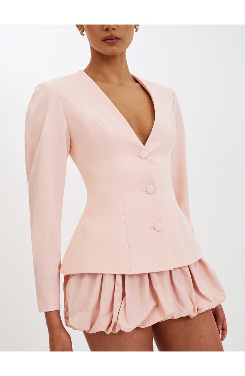 Miss Circle Savannah Peplum Blazer, Alternate, color, Tulip Pink