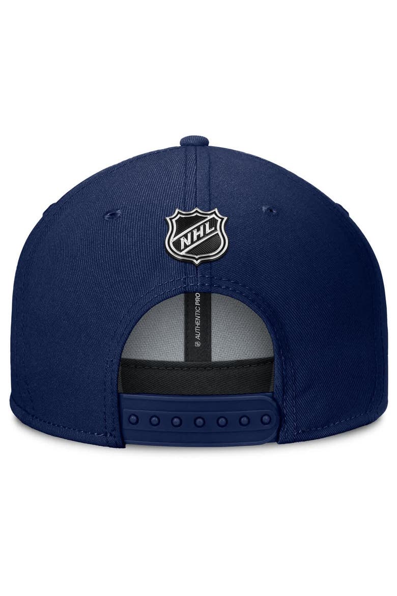 Men's Fanatics Navy New York Rangers Authentic Pro Rink Lockup Snapback Hat, Alternate, color, Navy