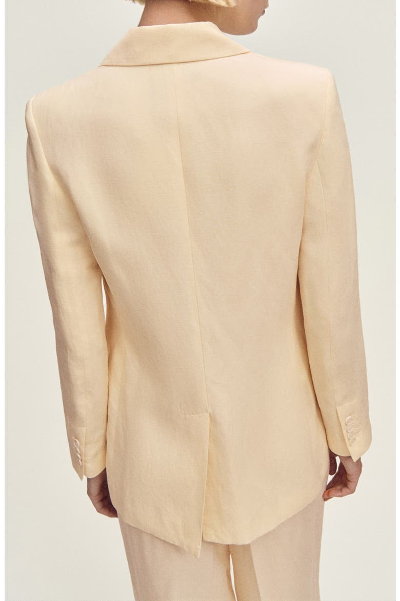 Notch Lapel Blazer, Alternate, color, VANILLA
