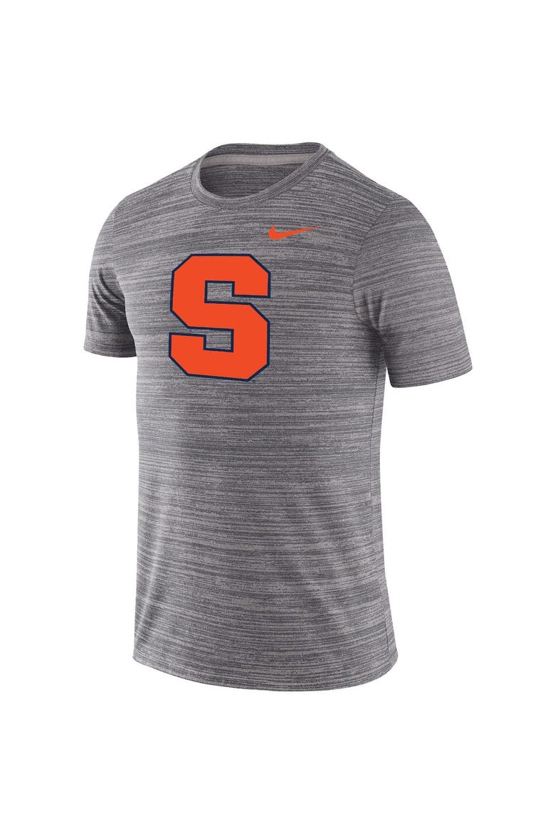 Men's Nike Charcoal Syracuse Orange Big & Tall Velocity Space-Dye Performance T-Shirt, Alternate, color, Charcoal