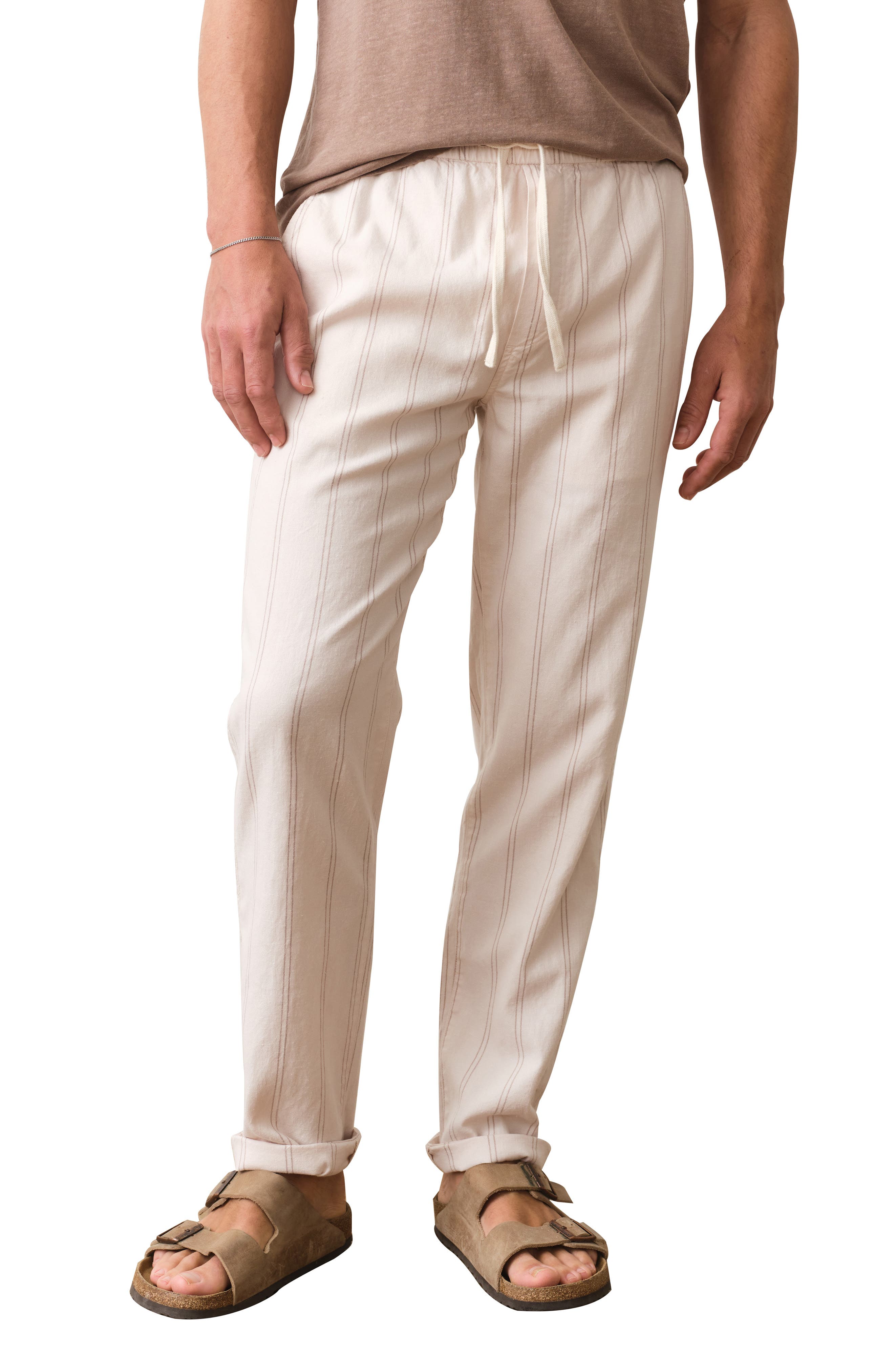 selected NATURAL/ BROWN STRIPE