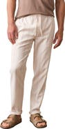 Marine Layer Saturday Stripe Drawstring Hemp Blend Beach Pants