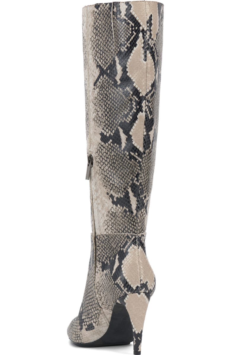Vince Camuto Brigitte Pointed Toe Knee High Boot, Alternate, color, Ivory Multi