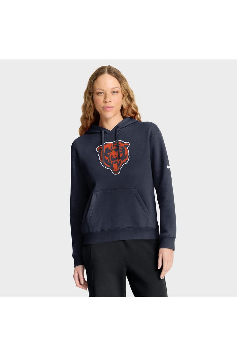 Women's Nike Navy Chicago Bears Club Fleece Hoodie, Main, color, Navy
