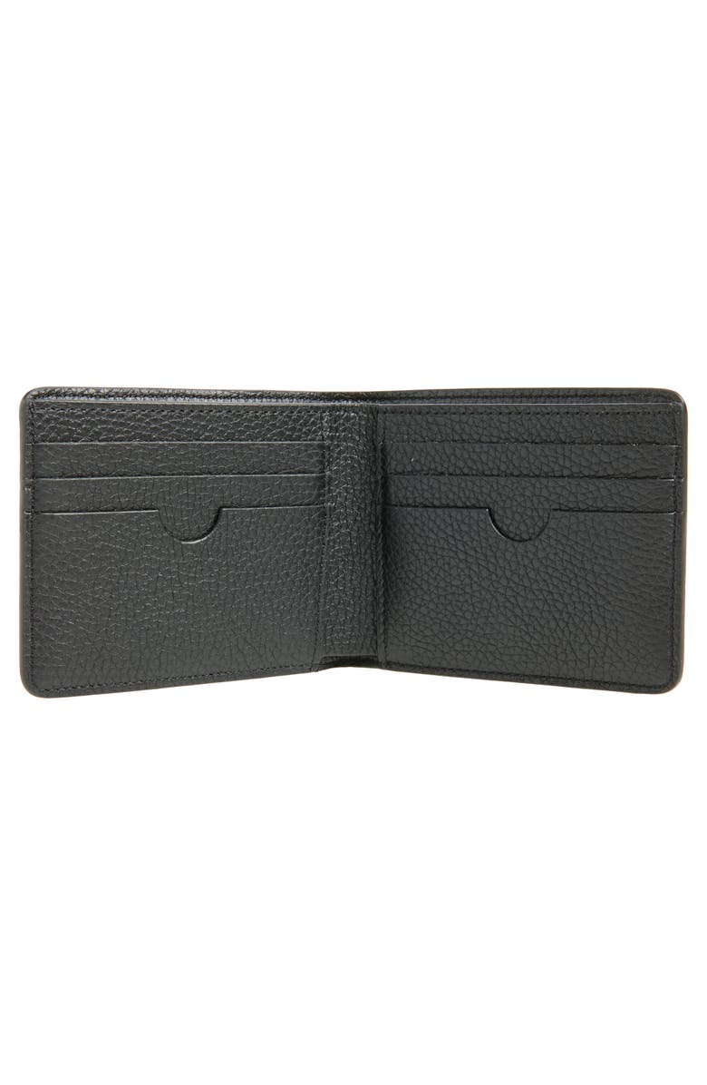 Off-White Binder Pebbled Leather Wallet, Alternate, color, Black No Color