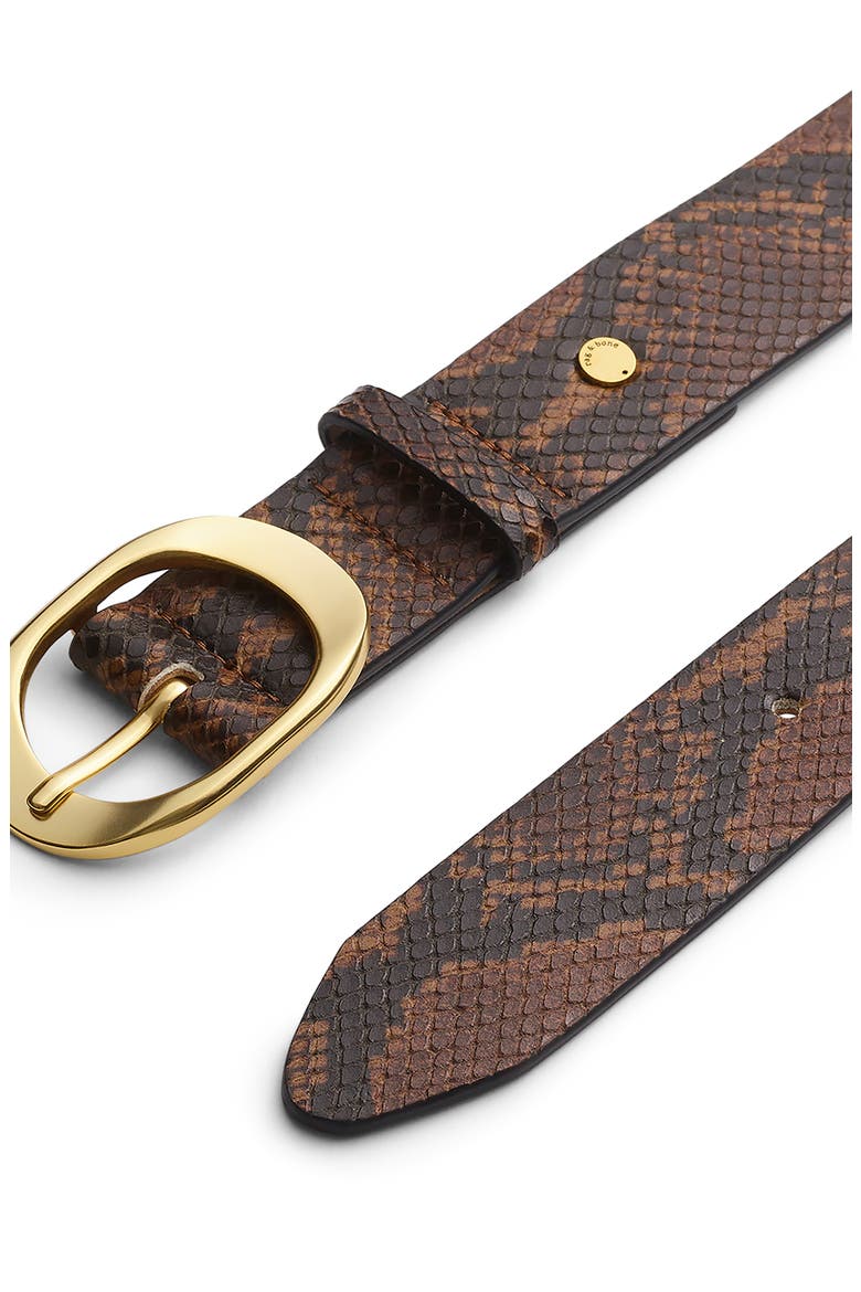Vera Leather Belt, Alternate, color, SNAKE/BROWN
