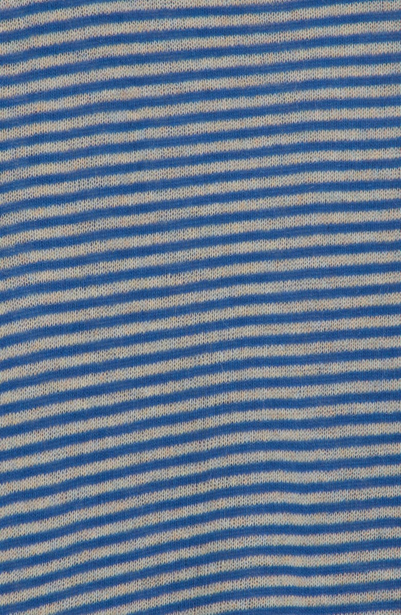 Portolano Stripe Wool Blend Scarf, Alternate, color, Meteor Blue/ Blue Atholl