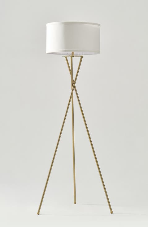 Jaxon 60' Smart Home Compatible LED Twisted Tripod Floor Lamp