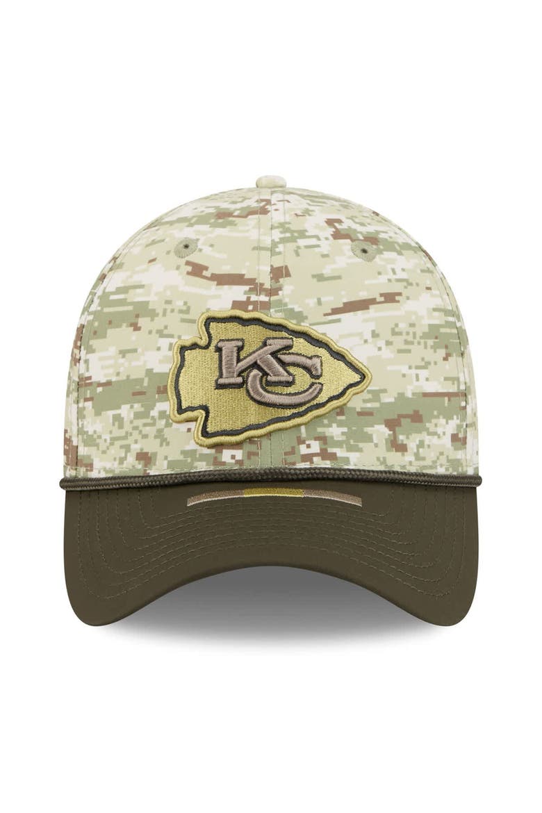 Men's New Era  Camo Kansas City Chiefs 2025 Salute to Service 39THIRTY Flex Hat, Alternate, color, Camo