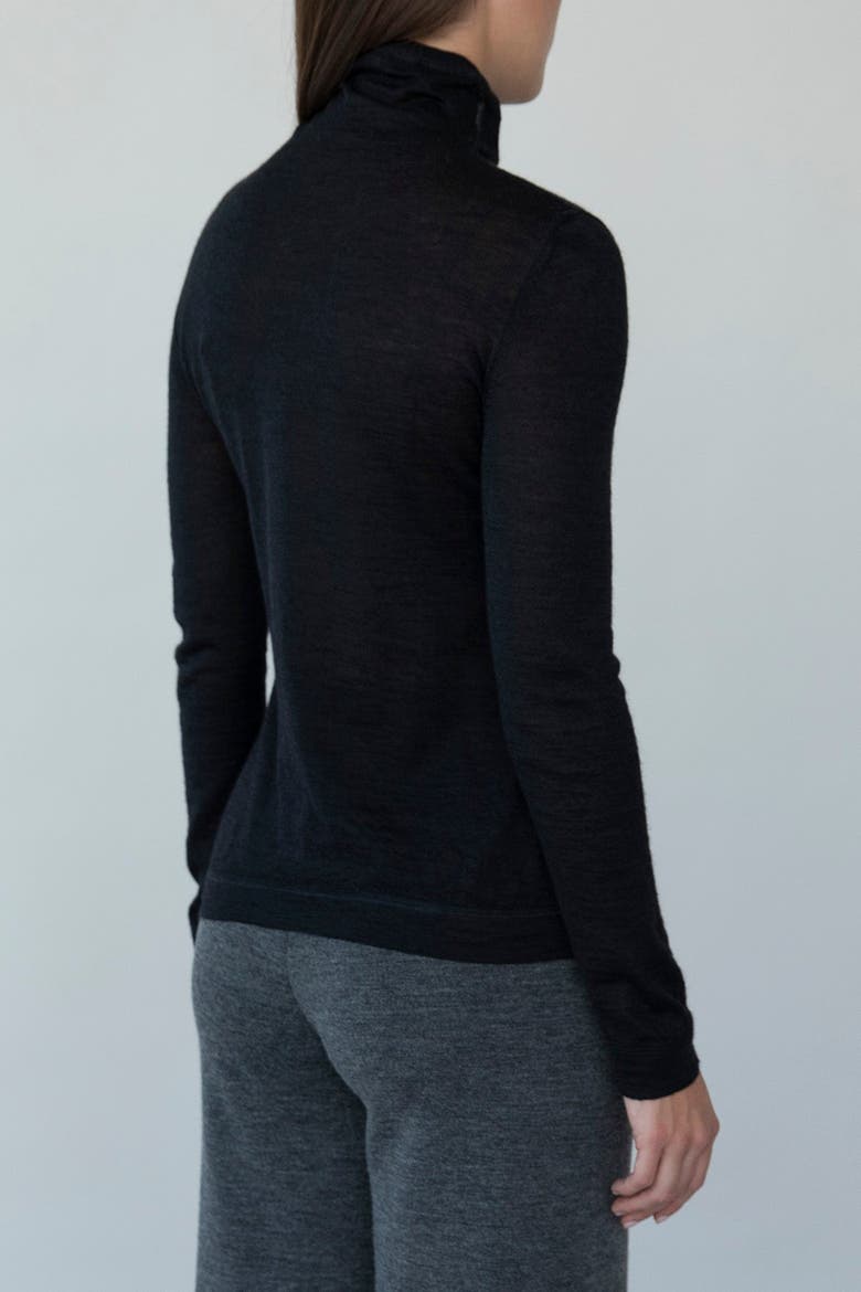 T Neck Pullover, Alternate, color, BLACK