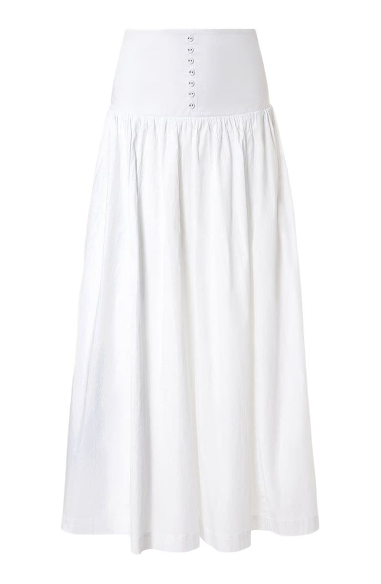WeWoreWhat Drop Waist Maxi Skirt, Alternate, color, Classic White