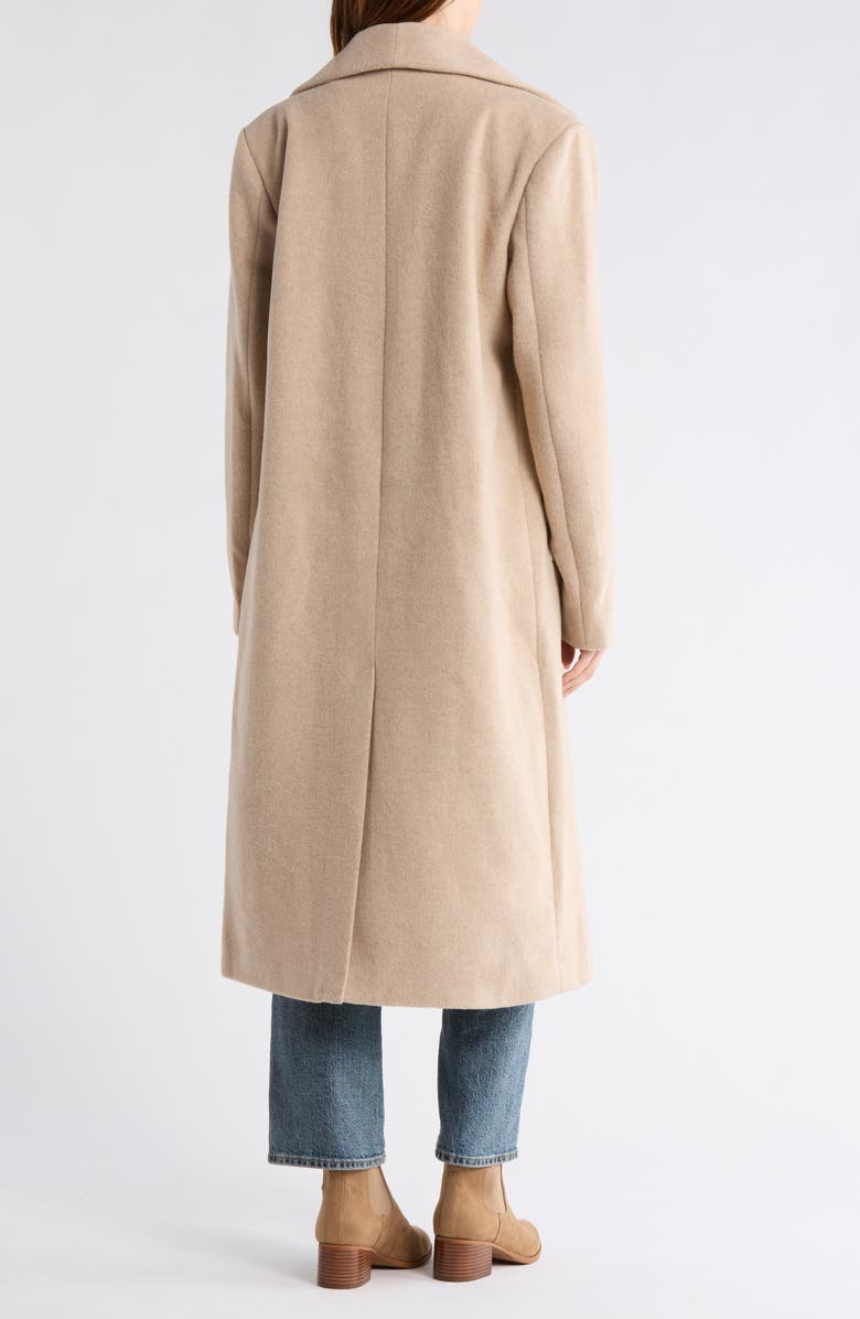 WAYF Fringe Double Breasted Coat, Alternate, color, Camel