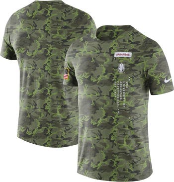 売れ筋商品|||ナイキ Tシャツ トップス レディース Men's Black Arkansas Razorbacks Veterans Camo T-shirt Black Nike Arkansas Razorbacks BLACK Camo Veterans Day Short