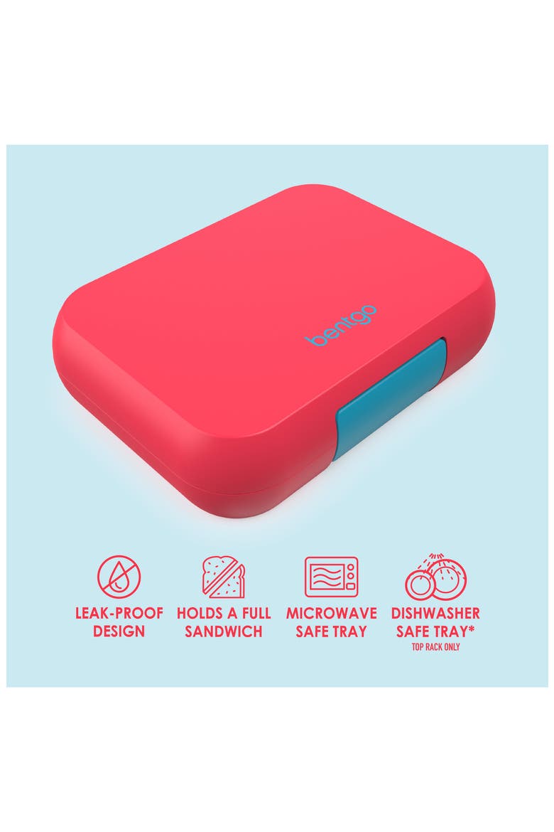 Pop Lunch Box - Coral/Teal, Alternate, color, RED TURQUOISE