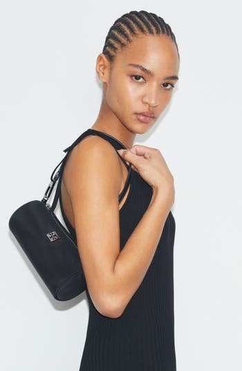 Virginia Nylon Cylinder Shoulder Bag