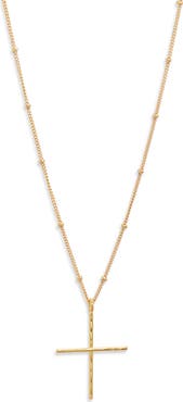 Kiara by Ki-ele Dainty Cross Pendant Necklace