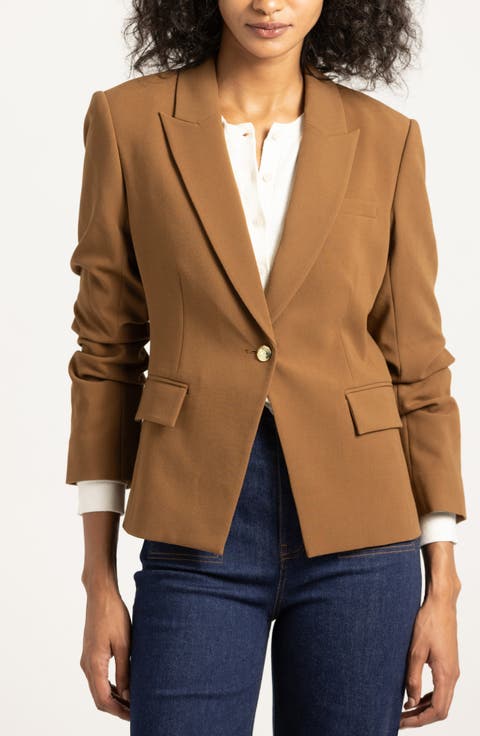 Ralph Ruched Sleeve Jacket