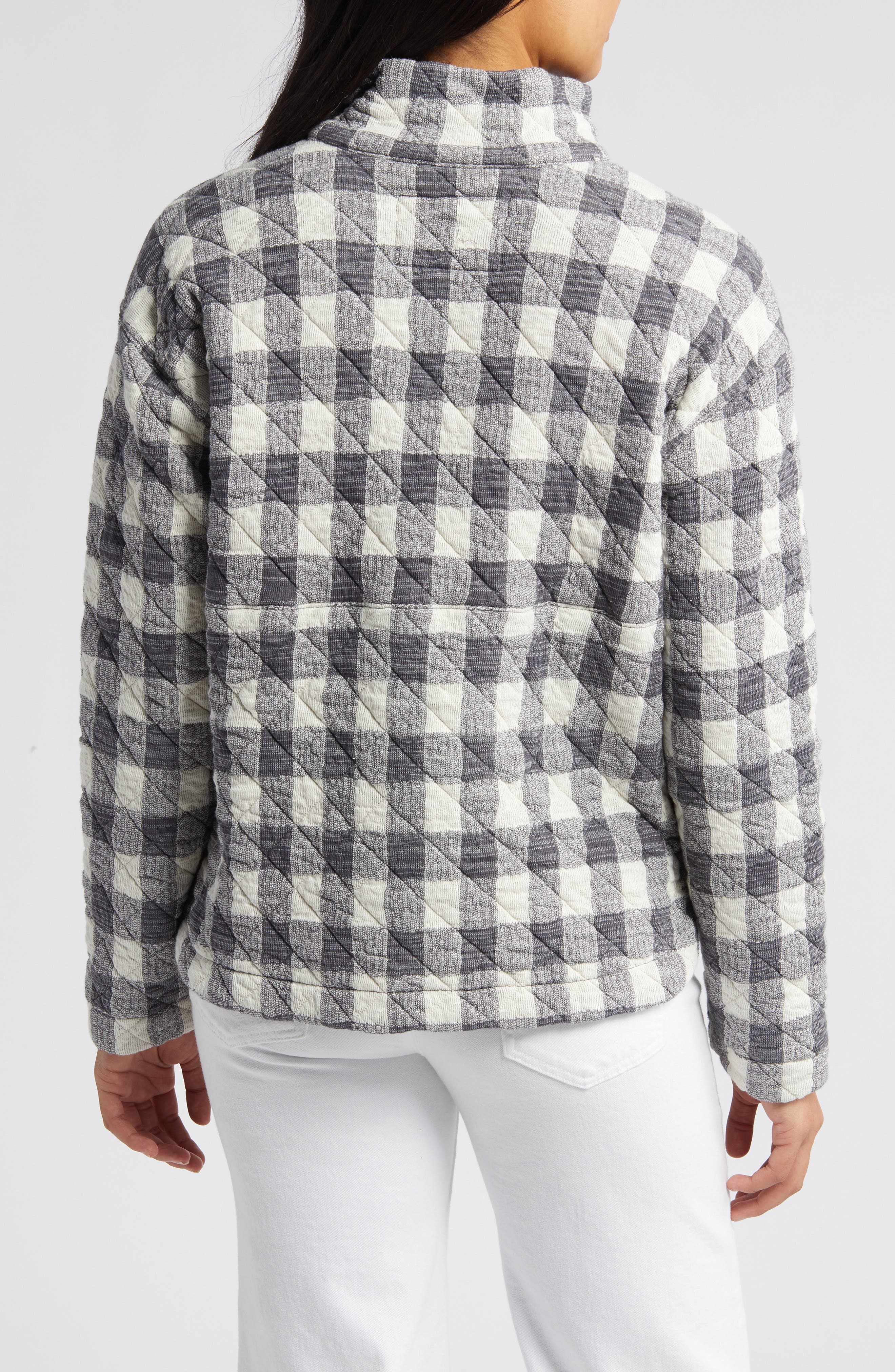 Quilted Snap Placket Pullover - image 2