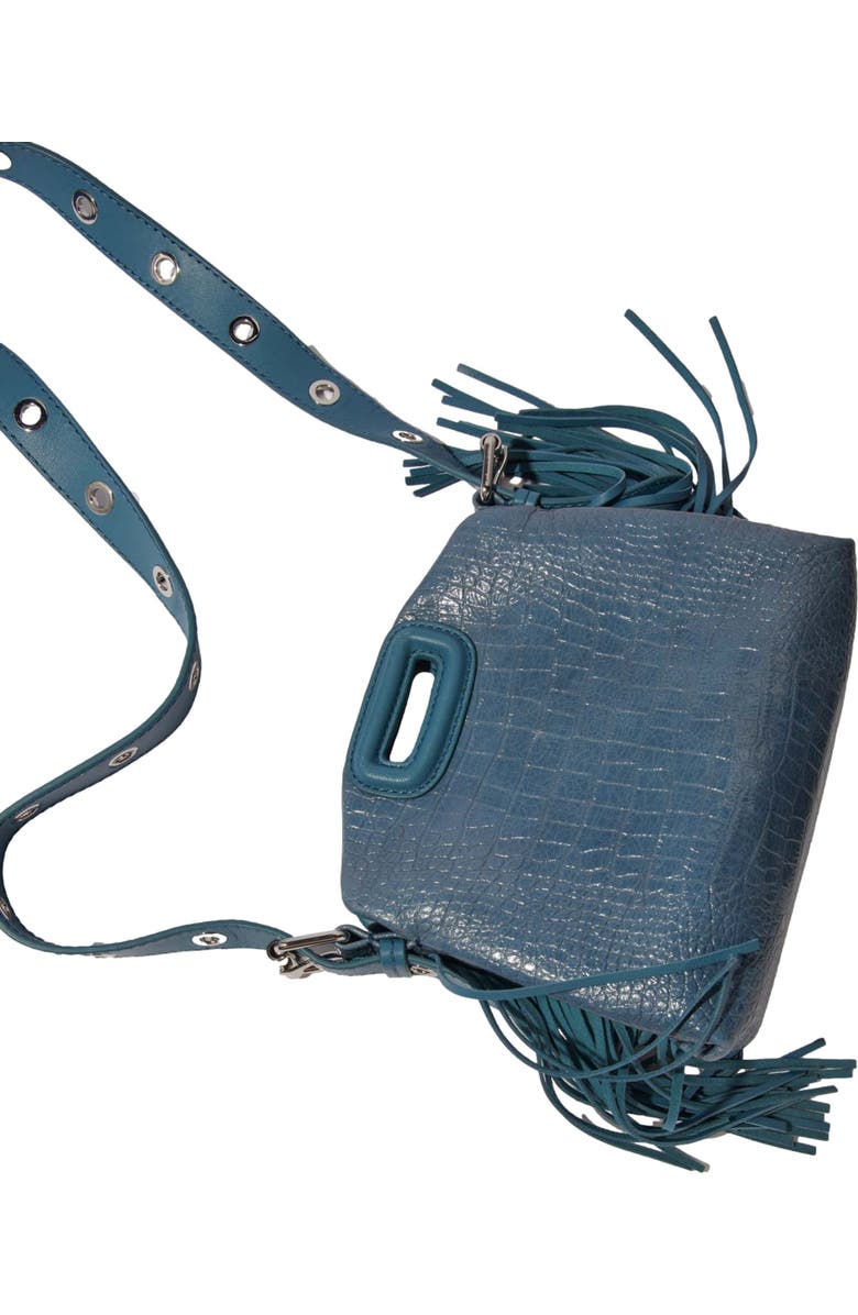maje Mock croc Miss M mini bag, Alternate, color,