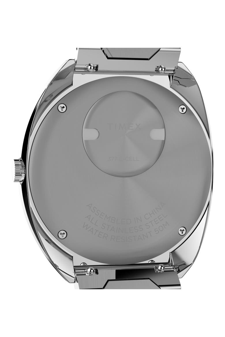 Q 1972 Time Machine Reissue Bracelet Watch, 39mm, Alternate, color, SILVER