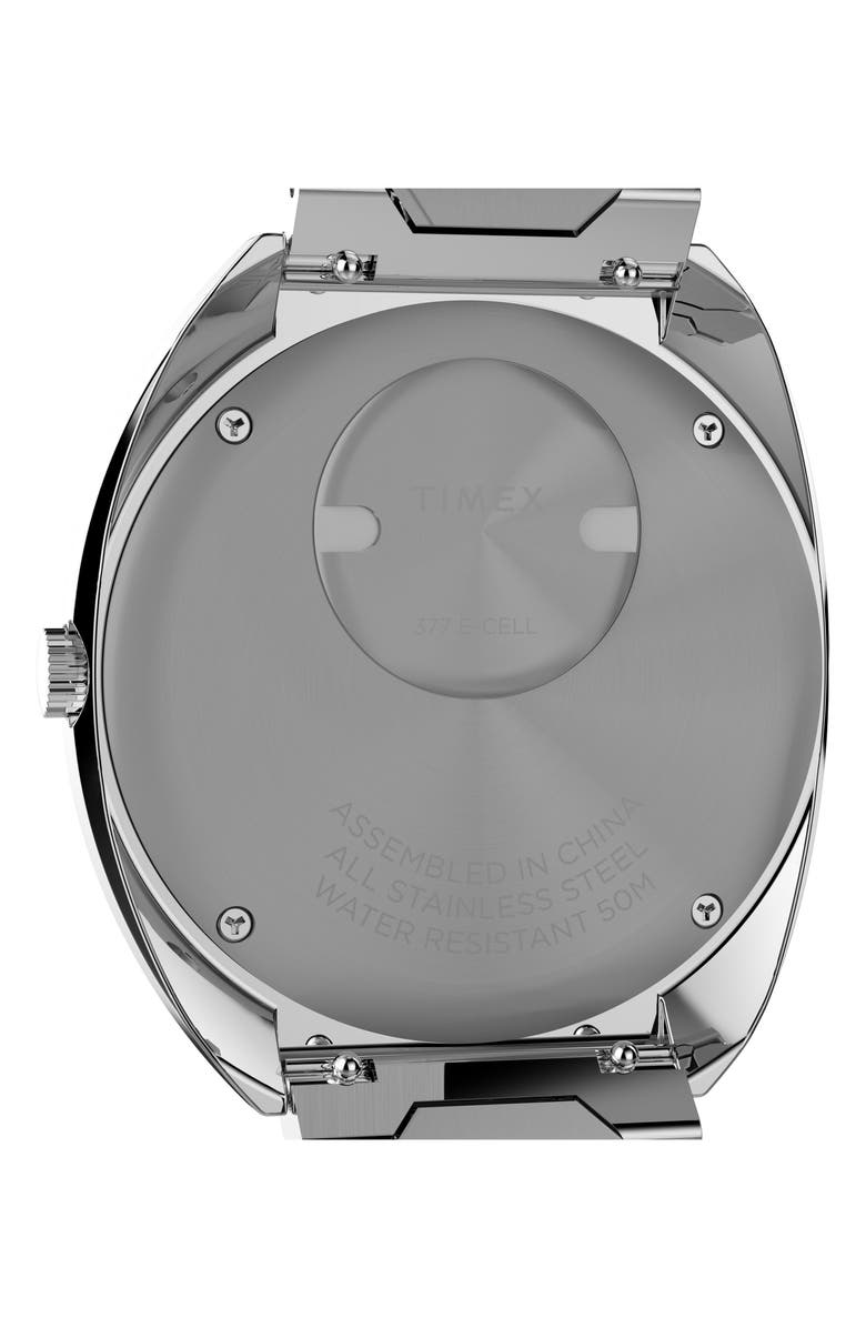 Timex<sup>®</sup> Q 1972 Time Machine Reissue Bracelet Watch, 39mm, Alternate, color, Silver