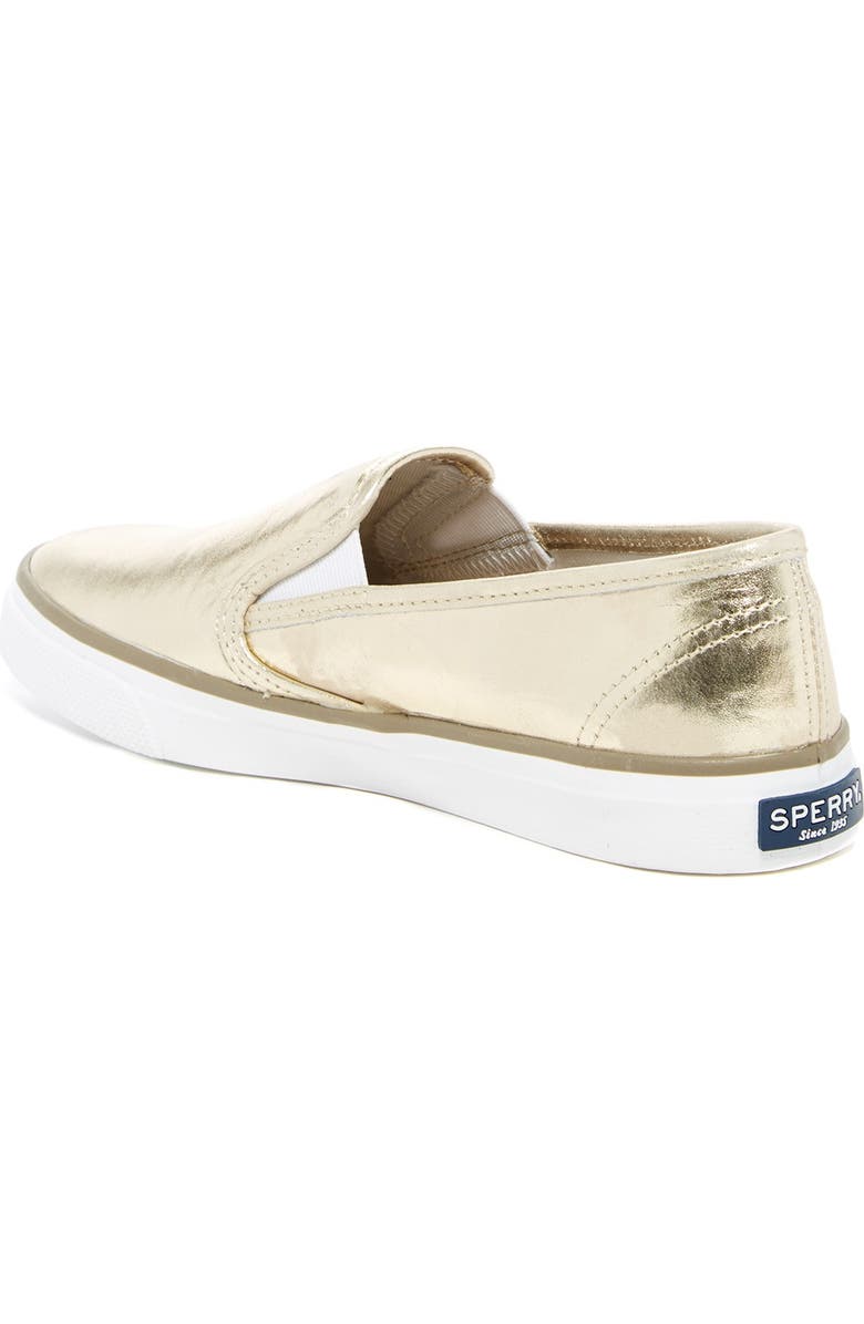 SPERRY TOP-SIDER<sup>®</sup> Seaside Metallic Slip-On Sneaker, Alternate, color,