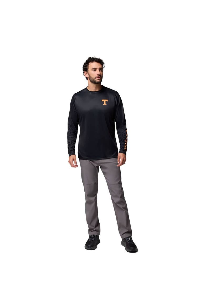 Men's Columbia  Black Tennessee Volunteers PHG Terminal Shot 3-Hit Long Sleeve T-Shirt, Alternate, color, Black