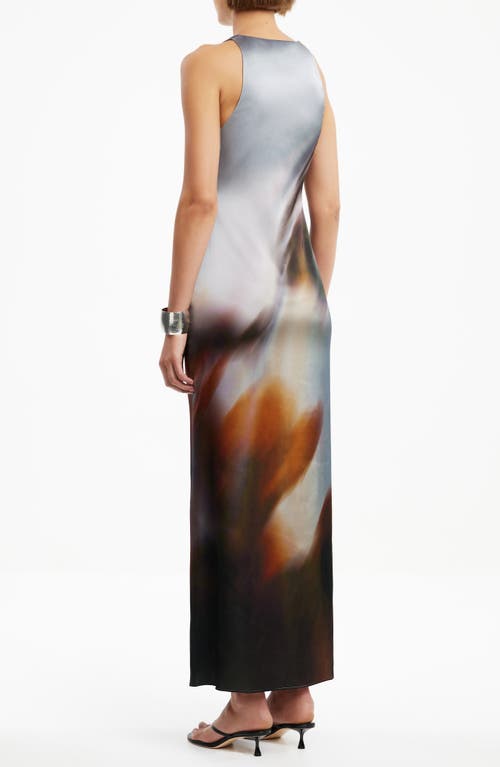 Significant Other Sora Stretch Satin Maxi Dress In Multi