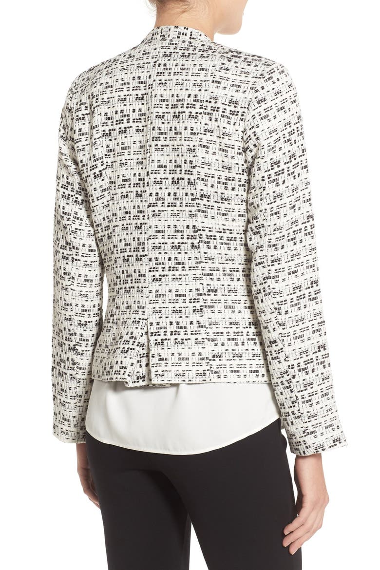 Gibson Zip Pocket Blazer, Alternate, color, WHITE/ BLACK
