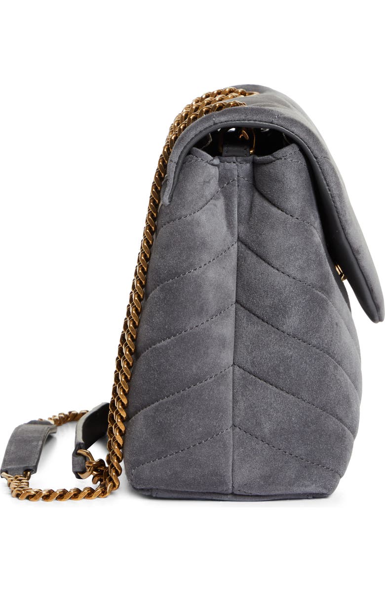 Saint Laurent Small Lou Suede Crossbody Bag, Alternate, color,