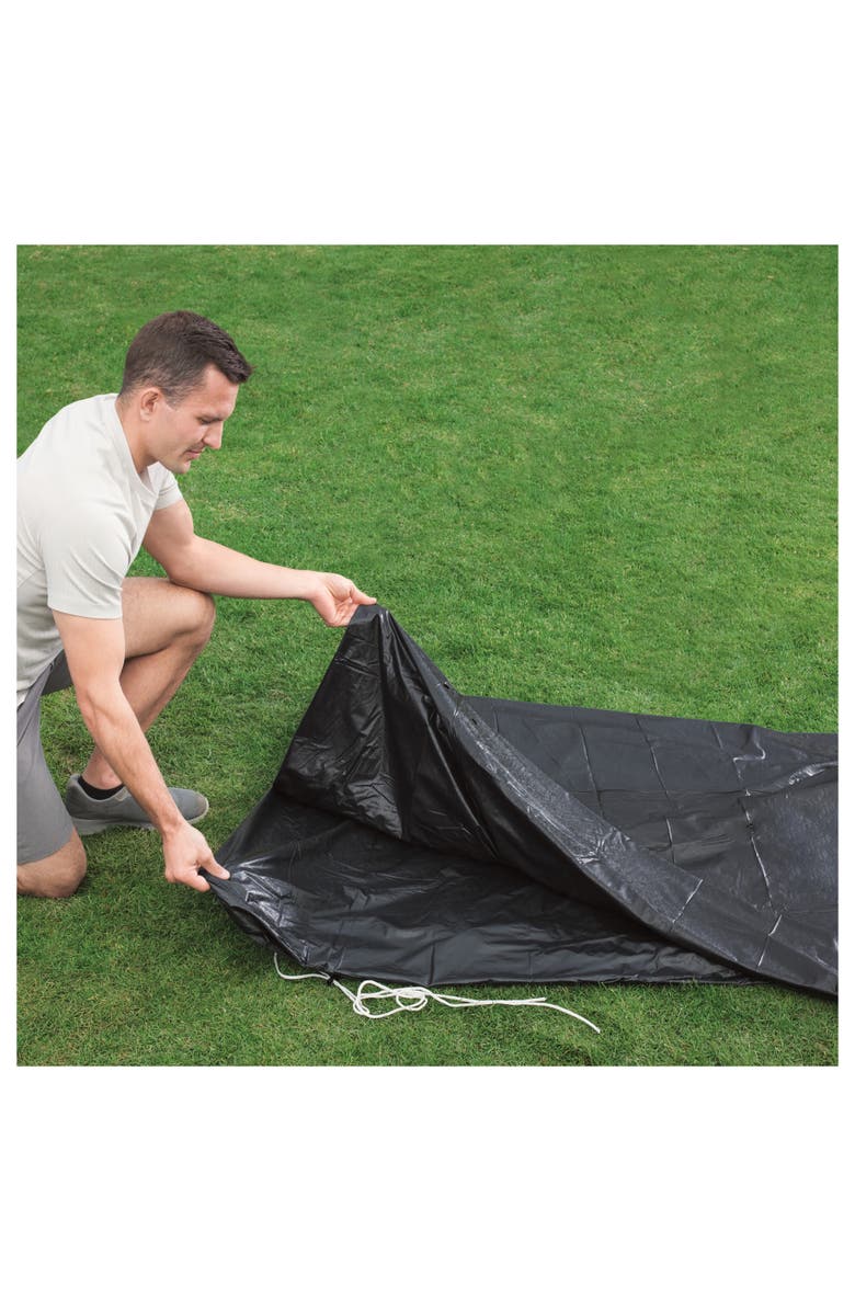 Flowclear Bestway 14' Black Pool Cover in Black for Pro Frame Pools, Alternate, color, 