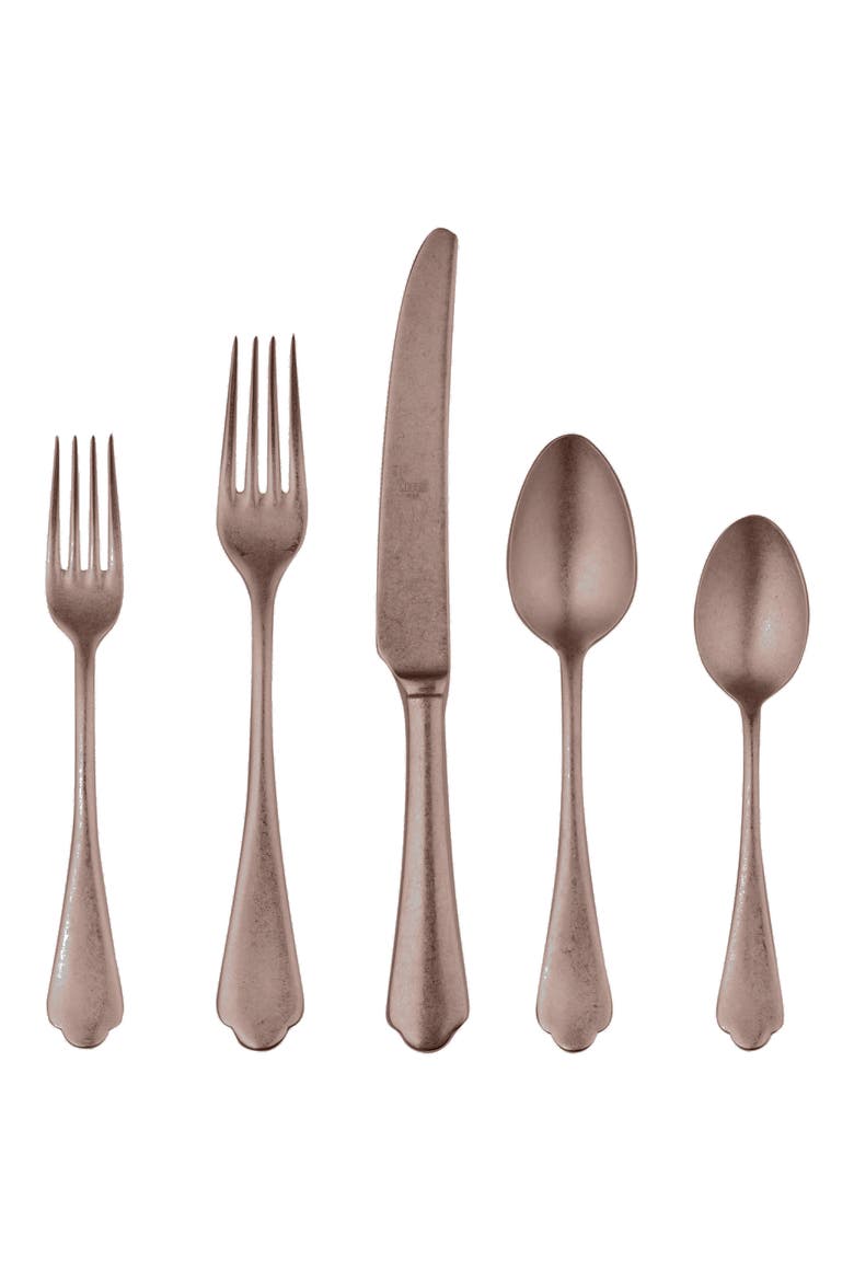 Dolce Vita Pewter 5-Piece Place Setting, Main, color, ROSE GOLD