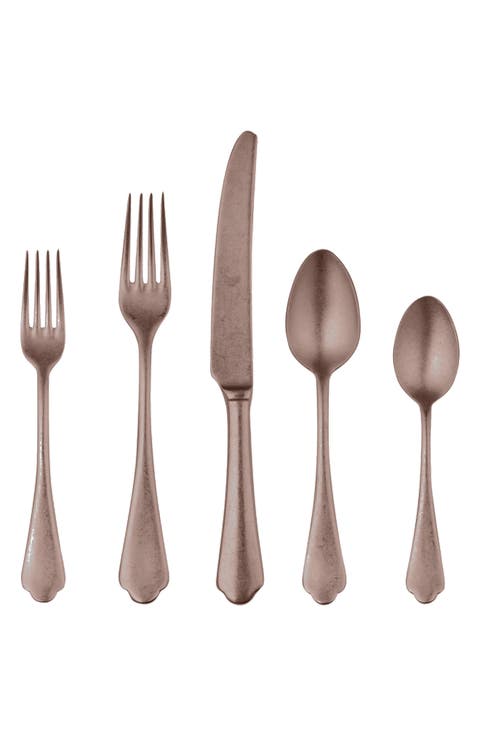 Dolce Vita Pewter 5-Piece Place Setting