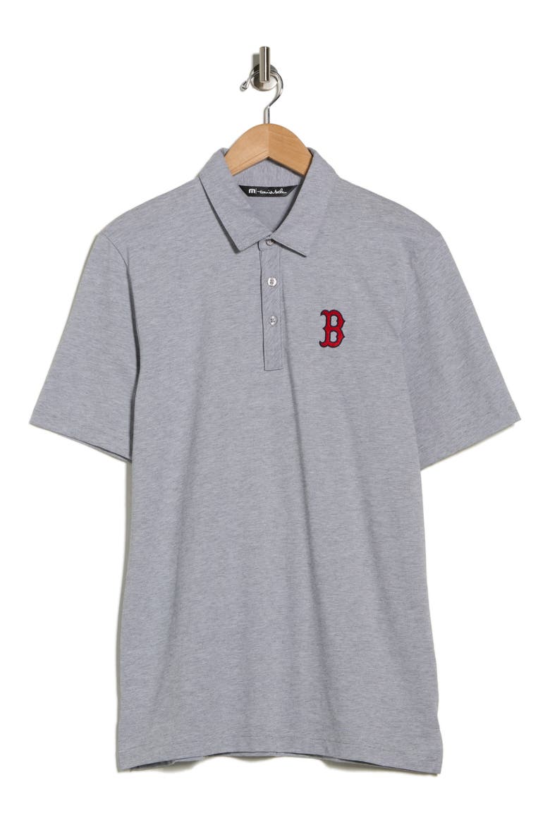 The Zinna Boston Red Sox Polo, Alternate, color, HEATHER GREY