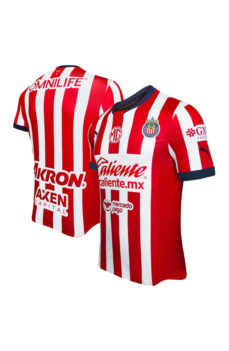 PUMA Men's Puma Red Chivas 2024/25 Home Replica Jersey, Main, color, 