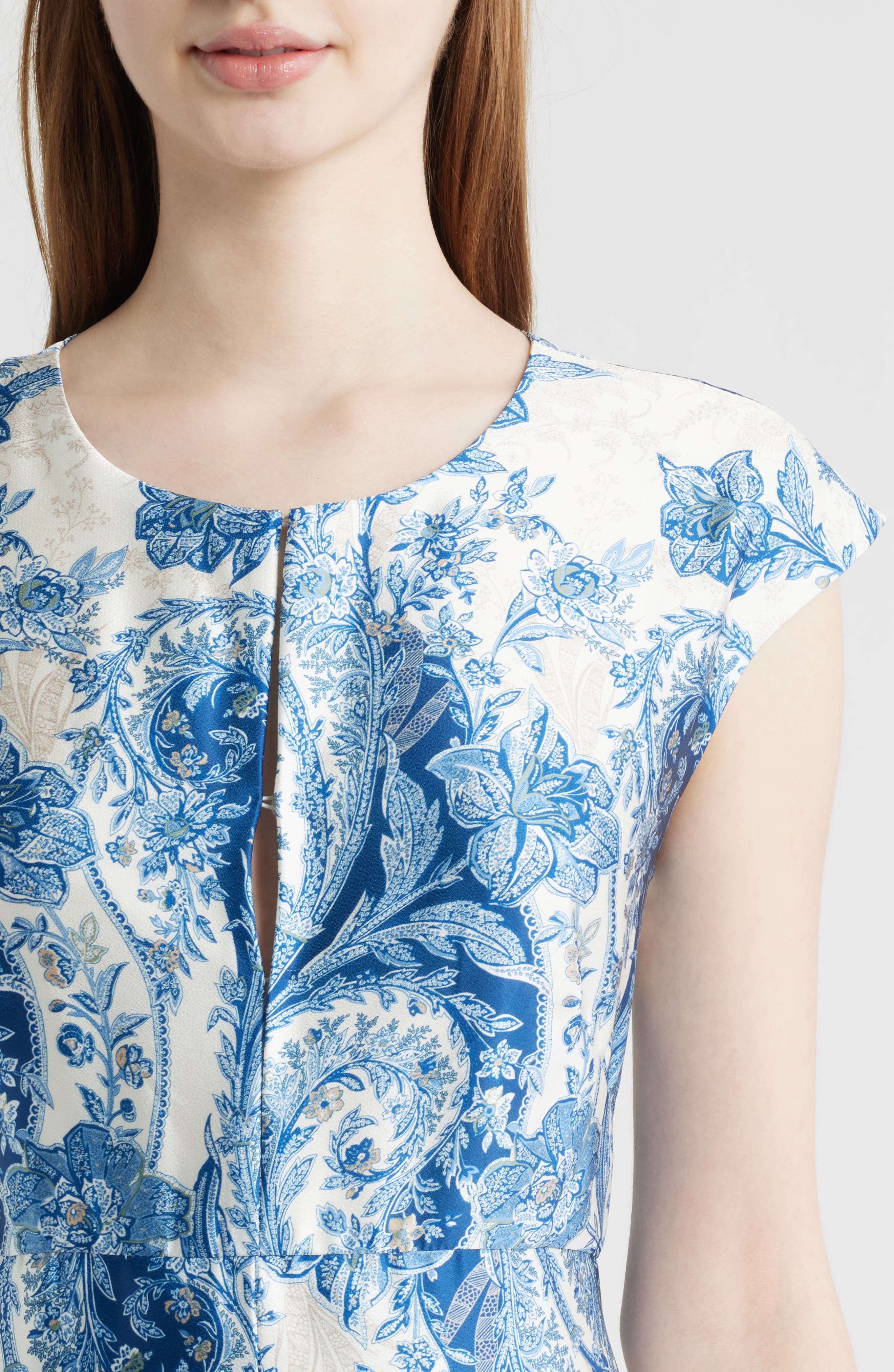Paisley Floral Satin Maxi Dress (Women) | Nordstrom