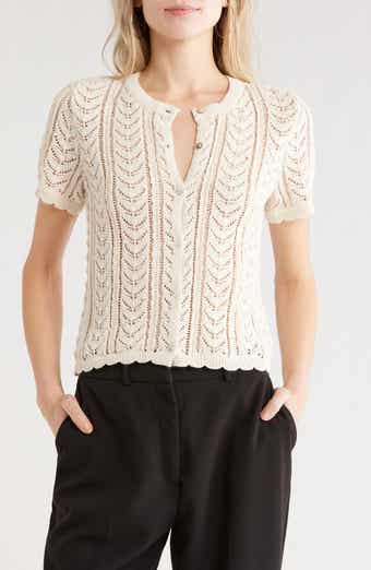 JASON WU Pointelle Lace Cardigan